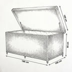 Nova Avery Grande Cushion Storage Box, Grey, N27100