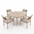 Nova Eleanor 4 Seat Dining Set with 1.1m Round Table, N26002