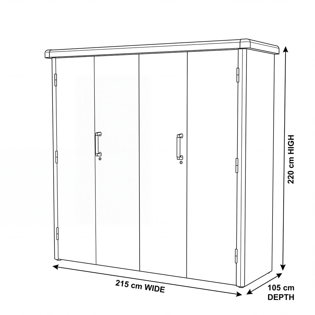 Nova Fortis Tool Shed, Grey, N27079