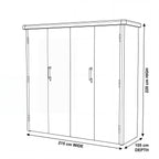 Nova Fortis Tool Shed, Grey, N27079