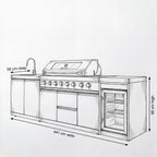 Nova Assado Outdoor Kitchen, N25669