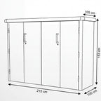 Nova Fortis Medium Tool Shed, Grey, N27077