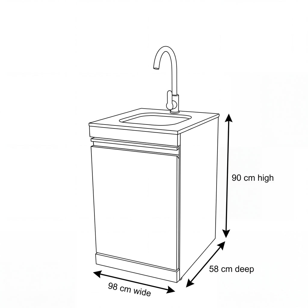 Nova Assado Single Sink Unit, N27038