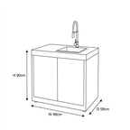 Nova Assado Plus Double Sink Unit, N27036