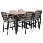Nova Heidi 6 Seat High Dining Set with 1.8 x 1.0m Rectangular Table, N25017