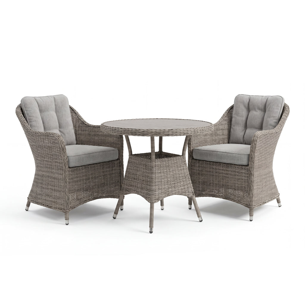 Nova Ivy 2 Seat Bistro Set with 0.75m Round Table (Ceramic Glass), N26023