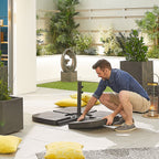 Nova Cantilever Parasol Base, Sand & Water Fillable, 80kg Slabs, N16722