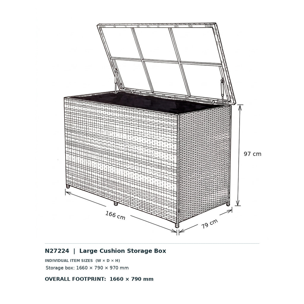 Nova Magnus Large Cushion Storage Box, N27224