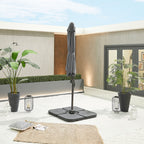 Nova Solis Cantilever Parasol, 3m Round, Grey, N17660
