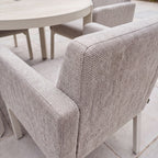 Nova Aire 4 Seat Dining Set with 1.2m Round Table, Pebble, N27241
