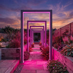 Nova Titan RGBW LED Pathway Arch, 125cm, Single arch with power pack, Grey, N26265