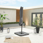 Nova Solis Cantilever Parasol, 2.5m Square, Grey, N17662