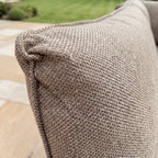 Nova Aire Corner Sofa Lounging Set with Square Coffee Table, Pebble, N27236