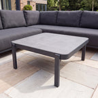 Nova Aire Corner Sofa Lounging Set with Square Coffee Table, Grey, N26034