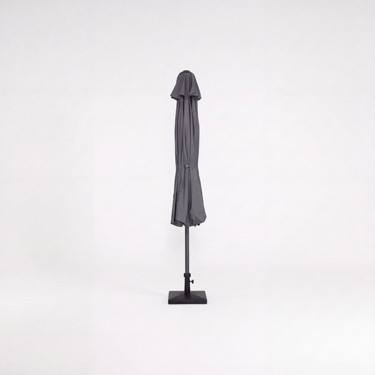 Nova Solis Max Crank Operated Deluxe Parasol, 3.0m round, Light grey, N24259