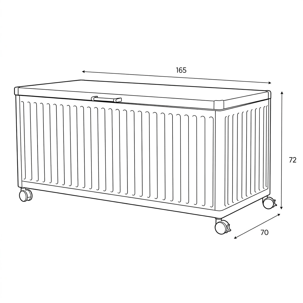 Nova Fortis Medium Aluminium Storage Box, Pebble, N24337