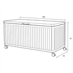 Nova Fortis Medium Aluminium Storage Box, Pebble, N24337