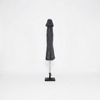 Nova Solis Enzo Crank Operated Deluxe Parasol, 3.5m round, Dark grey, N24258