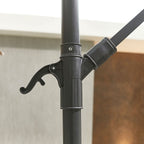 Nova Lyra Cantilever Parasol, 3m Round, Grey, N12080
