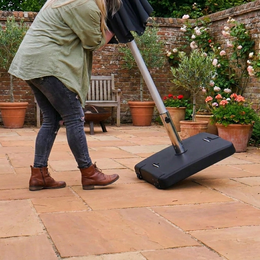 Nova Parasol Base, 50kg, Concrete with Handles, N20802
