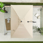 Nova Solis Cantilever Parasol, 3m x 2m Rectangular, Beige, N17663