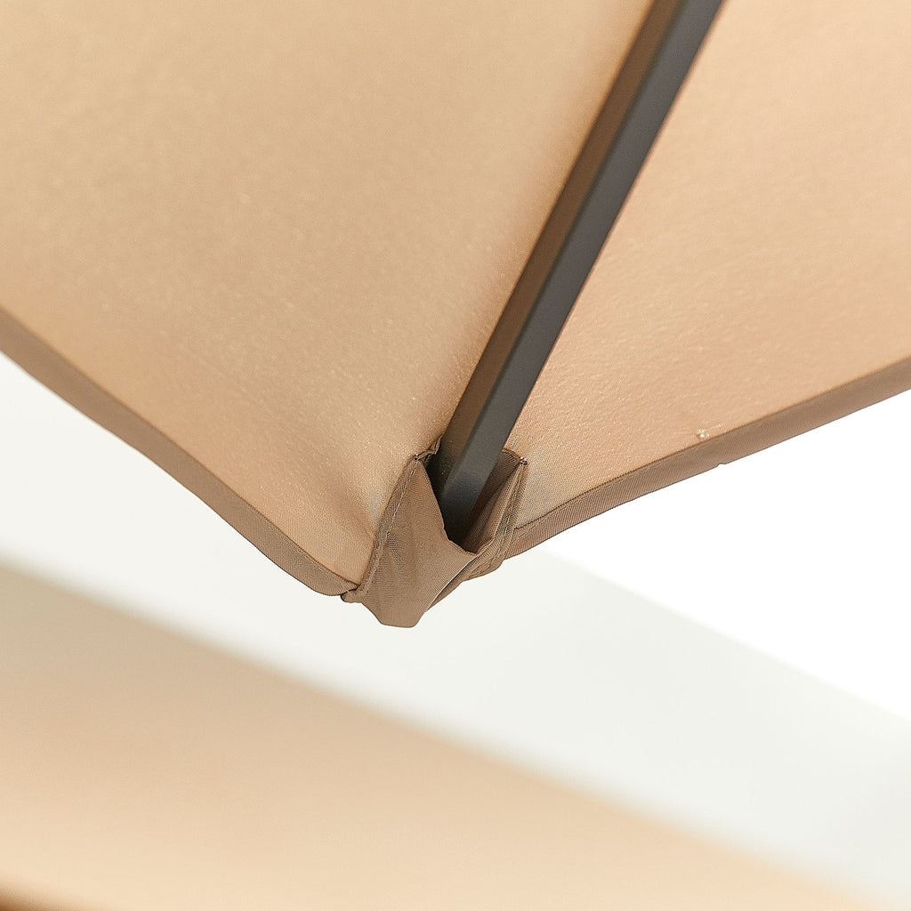 Nova Lyra Cantilever Parasol, 3m Round, Beige, N12079