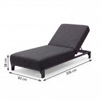 Nova Aire Sun Lounger, Grey, N26038