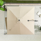Nova Solis Cantilever Parasol, 2.5m Square, Beige, N17661