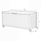 Nova Fortis Extra Large Metal Storage Box, Pebble, N27213