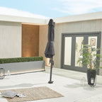 Nova Solis Cantilever Parasol, 3m Round, Grey, N17660