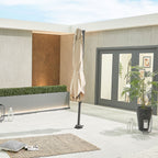Nova Solis Cantilever Parasol, 2.5m Square, Beige, N17661