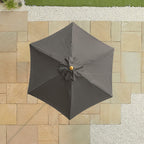 Nova Sylva Wooden Parasol, 2m Round, Grey, N17222