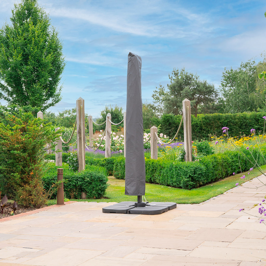 Nova Zenith Cantilever Parasol, 3.6m x 2.7m Rectangular, Grey, N25565