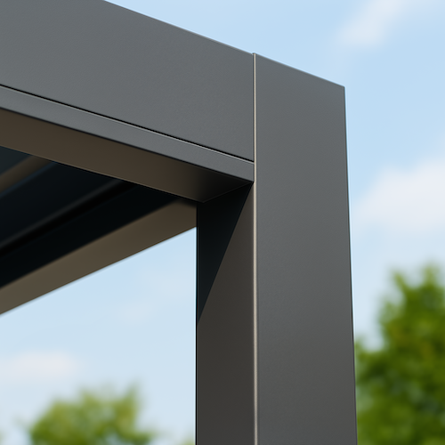 Rust-free aluminium frame