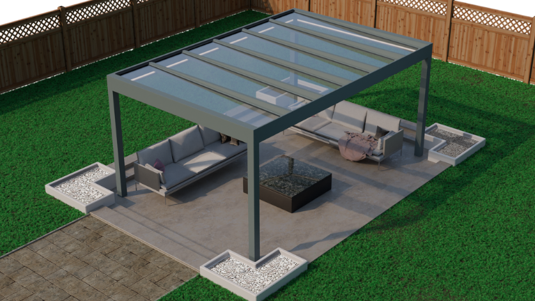 Deponti Pinela Glass Pergola – Luxurious Outdoor Living in Pure Glass