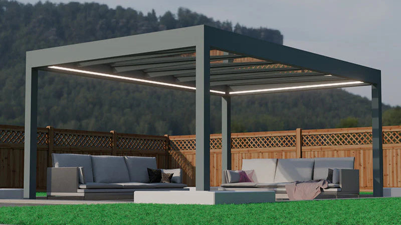 Deponti Pinela Glass Pergola – Luxurious Outdoor Living in Pure Glass