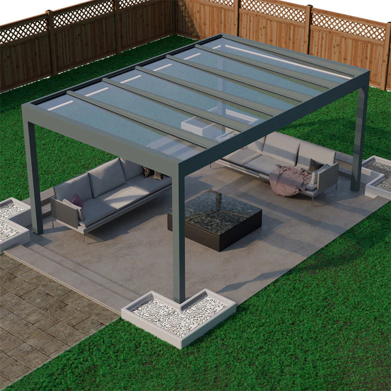 Deponti Pinela Glass Pergola – Luxurious Outdoor Living in Pure Glass