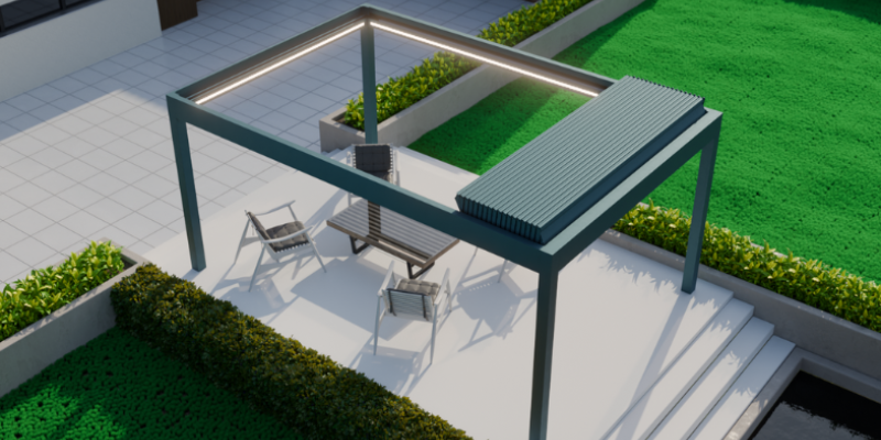 Deponti Pinela Deluxe – Aluminium Louvered Roof