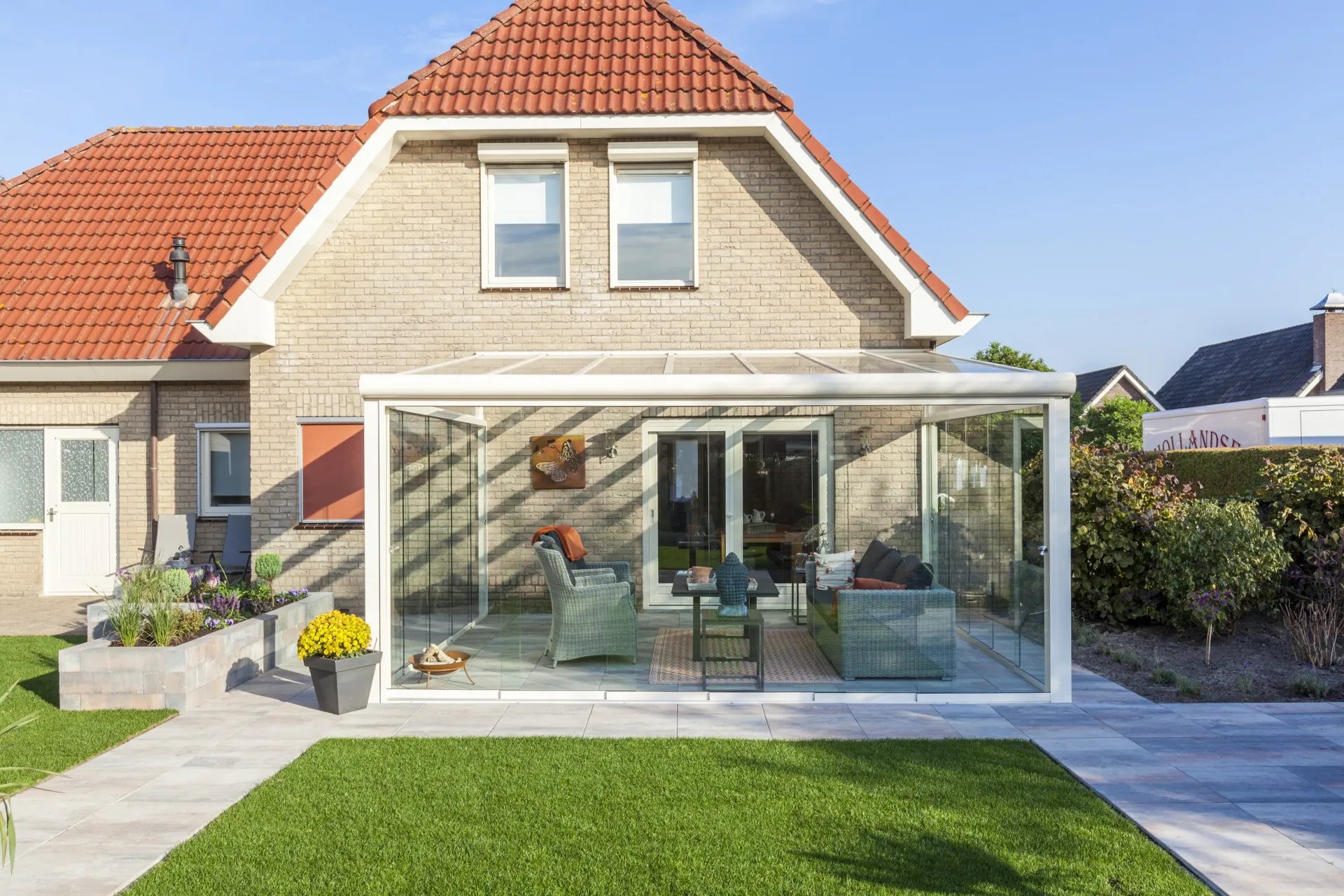 Deponti Pigato Plus – Wide-Span Glass Roof Veranda