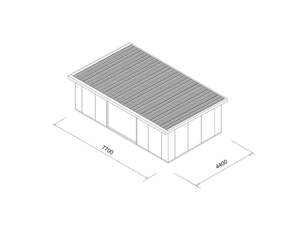 Kingspan Studio Modular Lodge Kit 7.7m x 4.4m, image 2