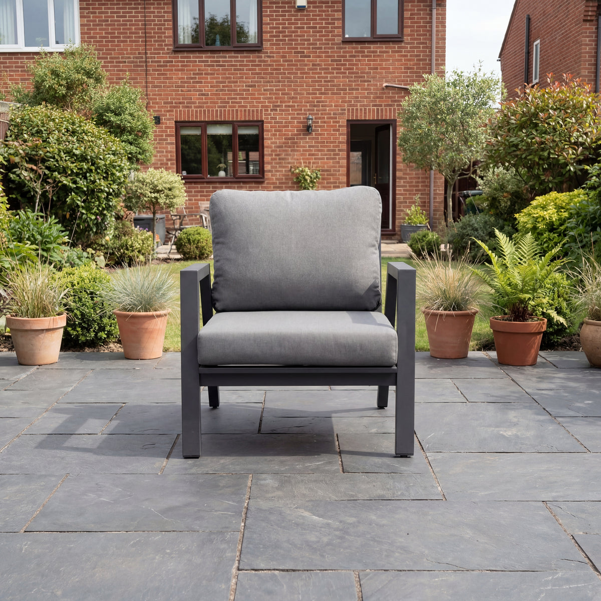 Nova Phoenix Lounge Armchair, Grey, N25024