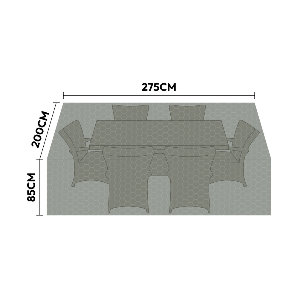 Nova Protex 6 Seat Rectangular Dining Set Cover, N25353