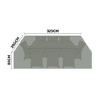 Nova Protex 8 Seat Rectangular Dining Set Cover, N25356