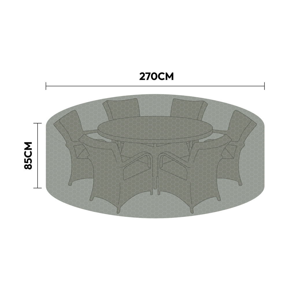 Nova Protex 6 Seat Round Dining Set Cover, N25352