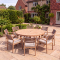 Nova Eleanor 8 Seat Dining Set with 1.8m Round Table, N26004