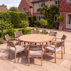 Nova Eleanor 8 Seat Dining Set with 1.8m Round Table, N26004