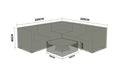 Nova Protex Cover Pack for Large Regular Corner Sofa Dining Set, N25404