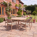 Nova Eleanor 6 Seat Dining Set with 1.5 Round Table, N26003