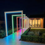 Nova Titan RGBW LED Pathway Arch, 125cm, Single arch, Pebble, N26272