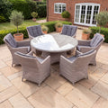 Nova Magnus 6 Seat Dining Set with 1.35m Round Table, N27220